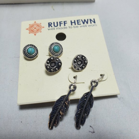Ruff Hewn trio earrings - Picture 2 of 3
